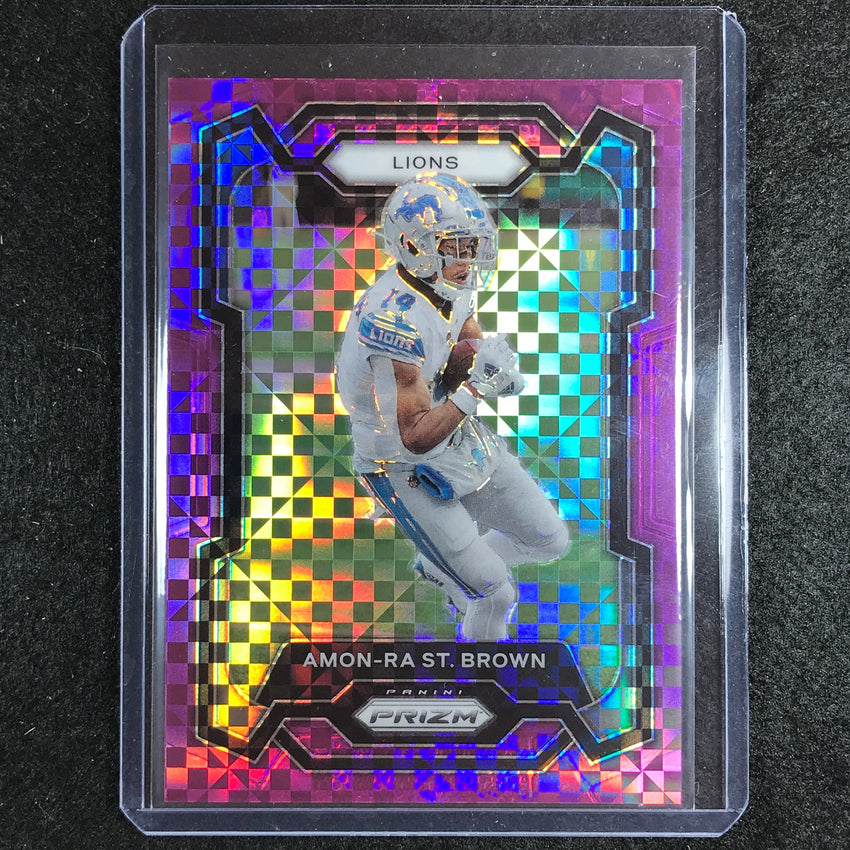 2023 Prizm Football Amon-ra St. Brown Base Purple Power 49/49