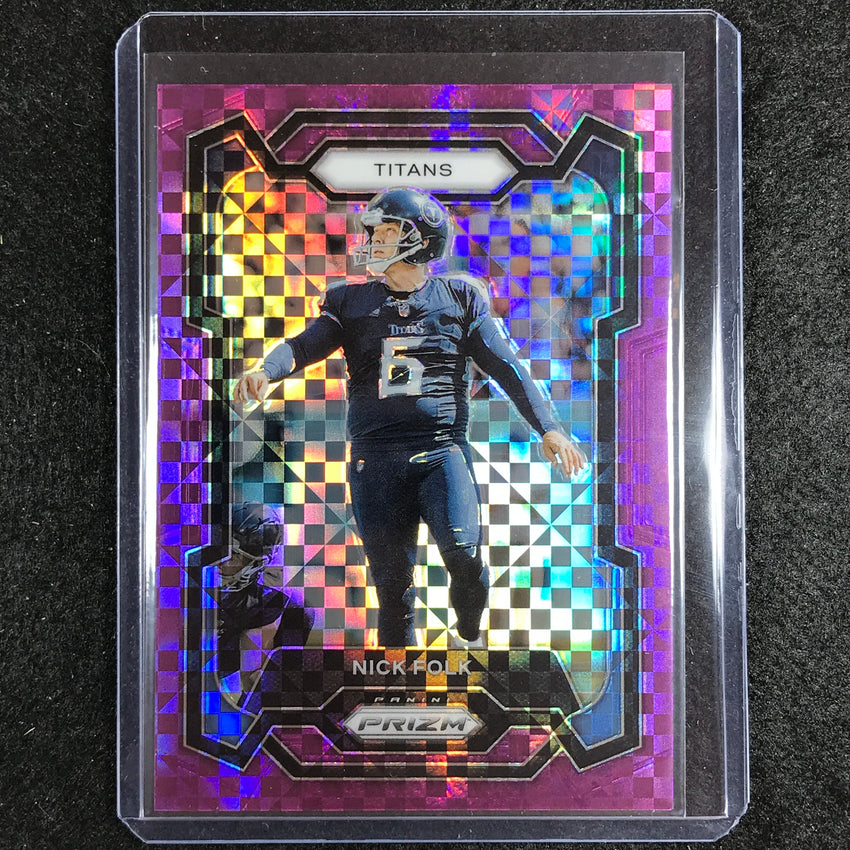 2023 Prizm Football Nick Folk Base Purple Power 24/49