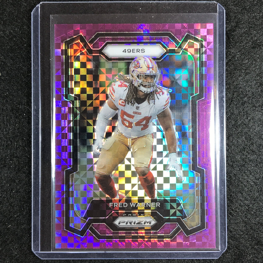 2023 Prizm Football Fred Warner Base Purple Power 20/49