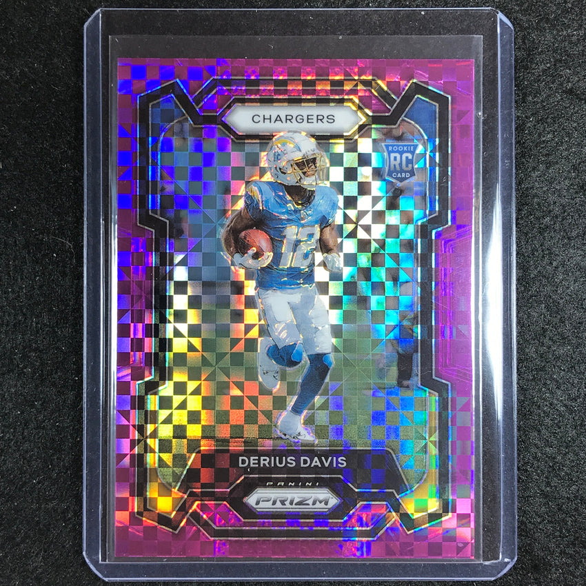 2023 Prizm Football Derius Davis Rookie Base Purple Power 24/49