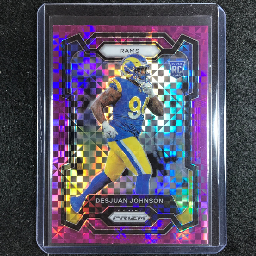 2023 Prizm Football Desjuan Johnson Rookie Base Purple Power 33/49