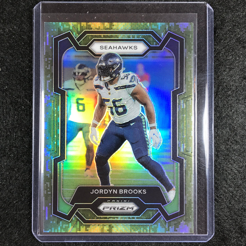2023 Prizm Football Jordyn Brooks Base Forest Camo 6/15