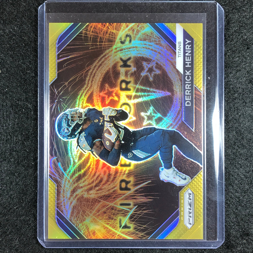 2023 Prizm Football Derrick Henry Fireworks Gold 7/10