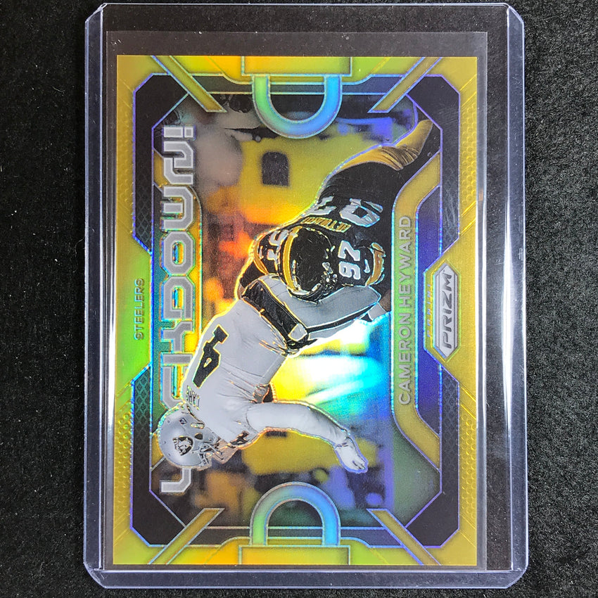 2023 Prizm Football CAMERON HEYWARD Lockdown! Gold 4/10