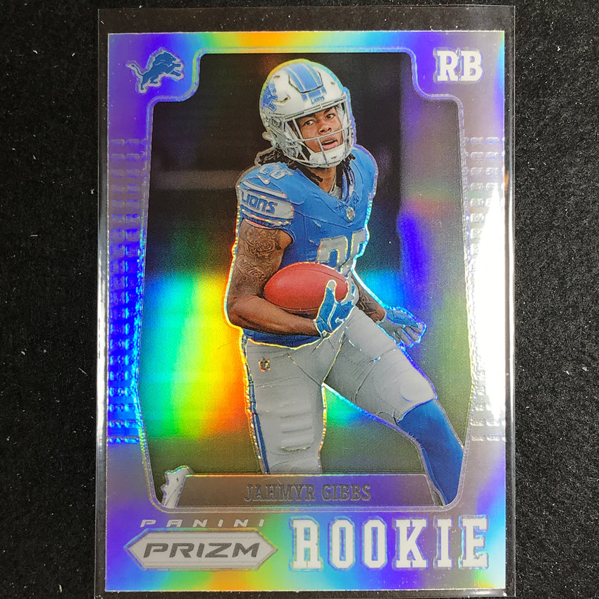2023 Prizm Football Jahmyr Gibbs Prizm Flashback Rookie Silver Prizm No 7