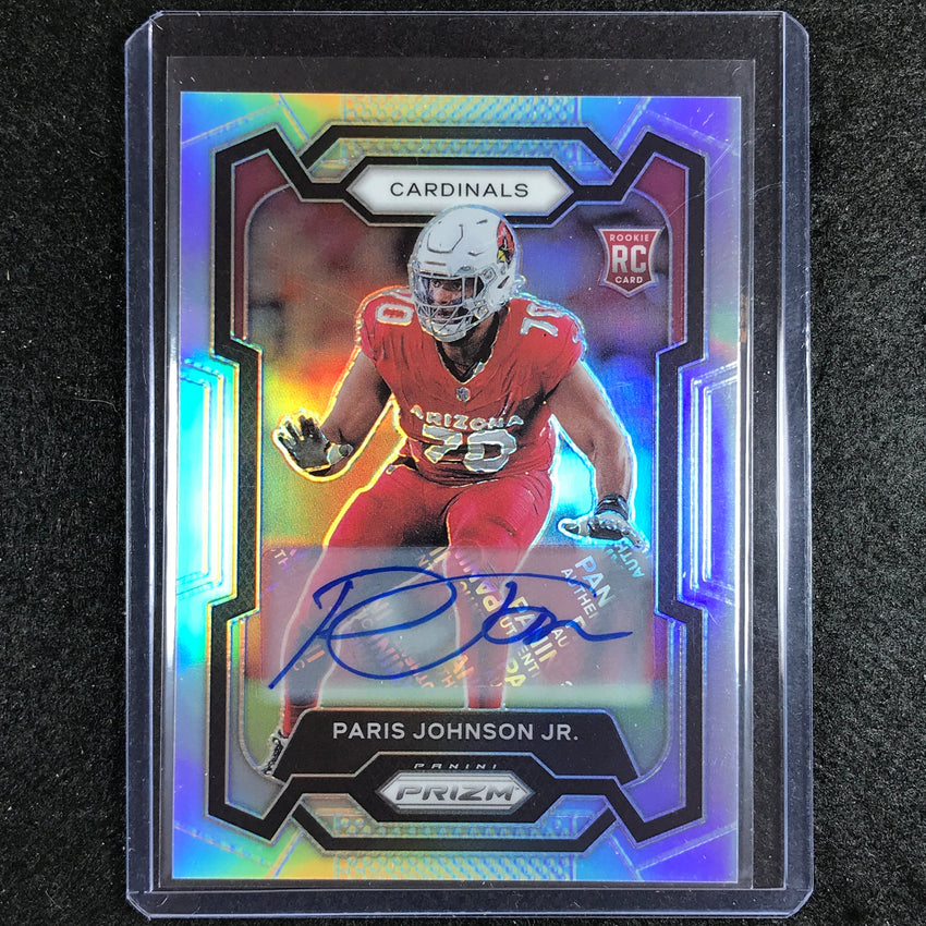 2023 Prizm Football PARIS JOHNSON JR. Base Rookie Auto Silver Prizm #304