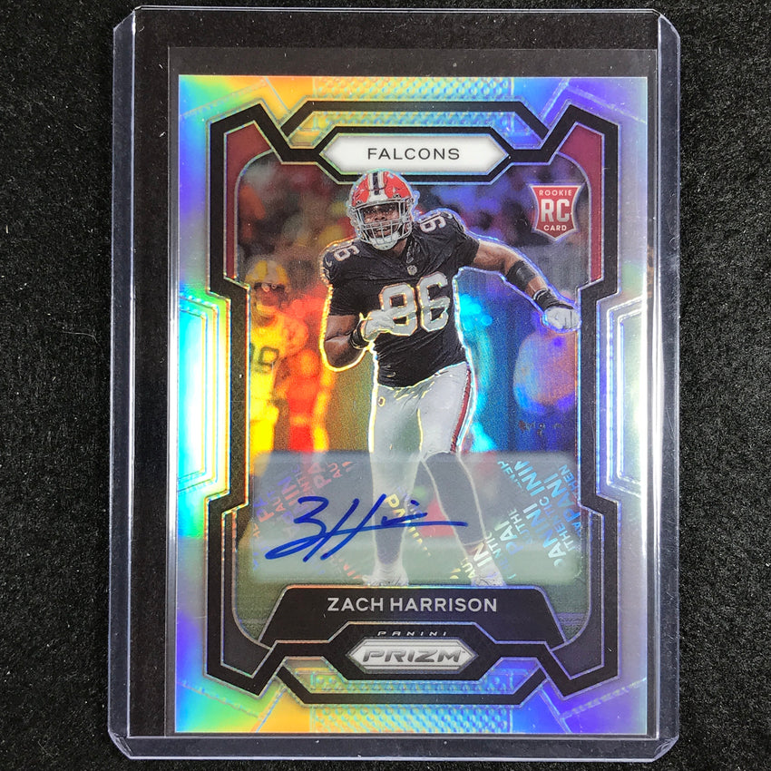 2023 Prizm Football ZACH HARRISON Base Rookie Auto Silver Prizm #306