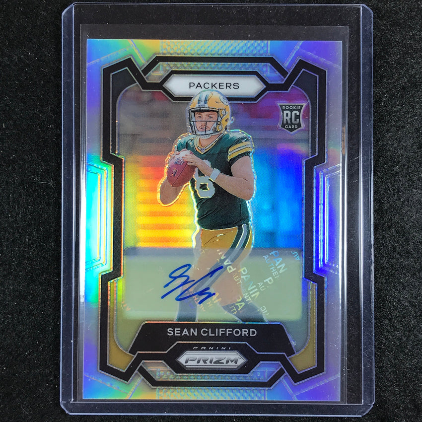2023 Prizm Football Sean Clifford Base Rookie Auto Silver Prizm No 338