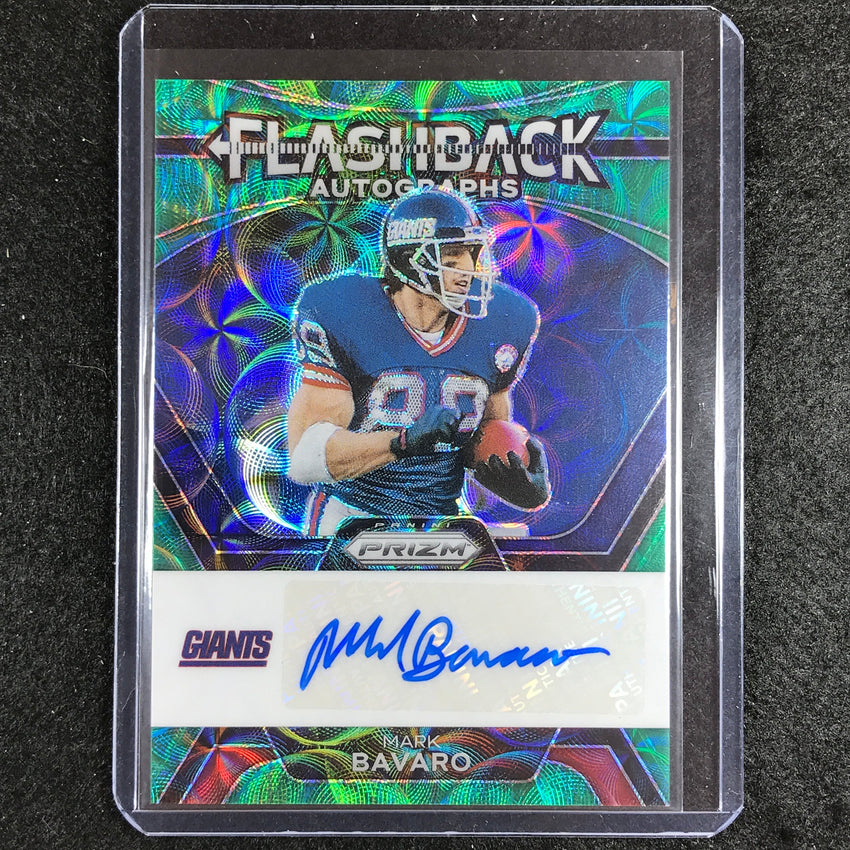 2023 Prizm Football Marc Bavaro Flashback Auto Green Scope 68/75