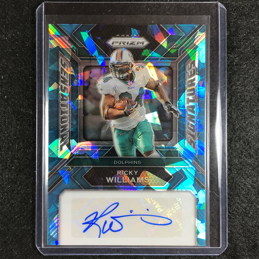 2023 Prizm Football Ricky Williams Sensational Signatures Auto Cracked Ice 94/99