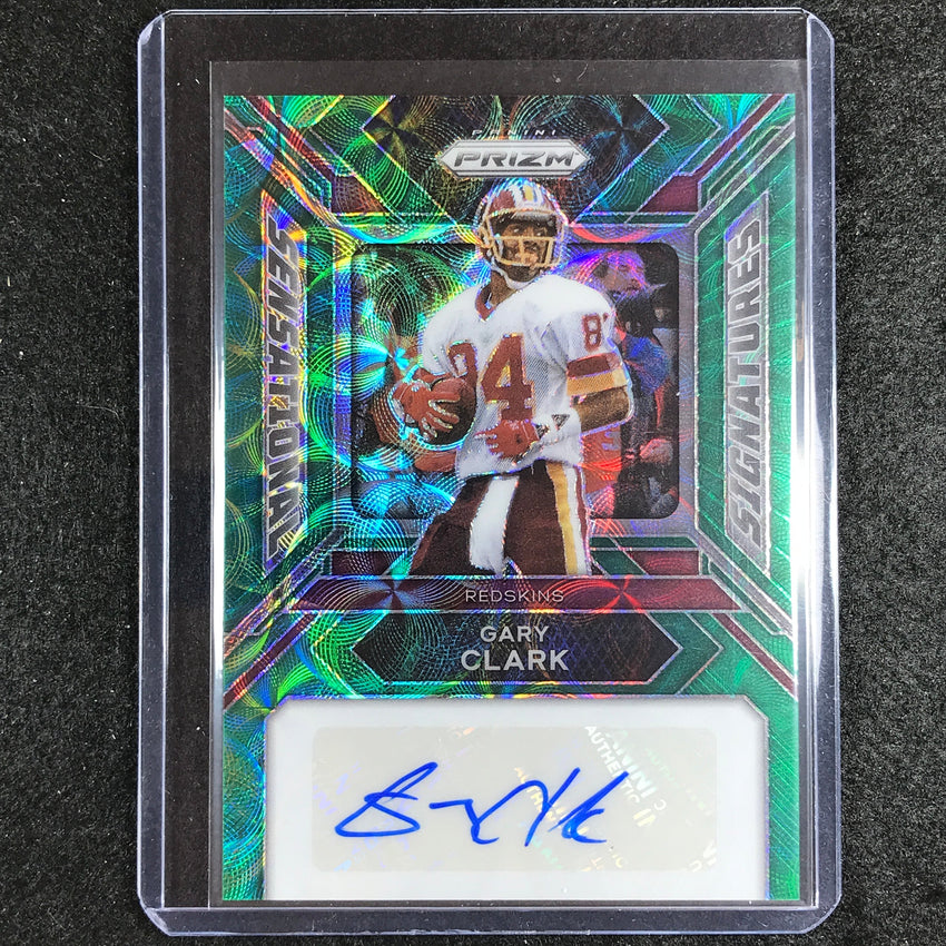 2023 Prizm Football Gary Clark Sensational Signatures Auto Green Scope 16/75