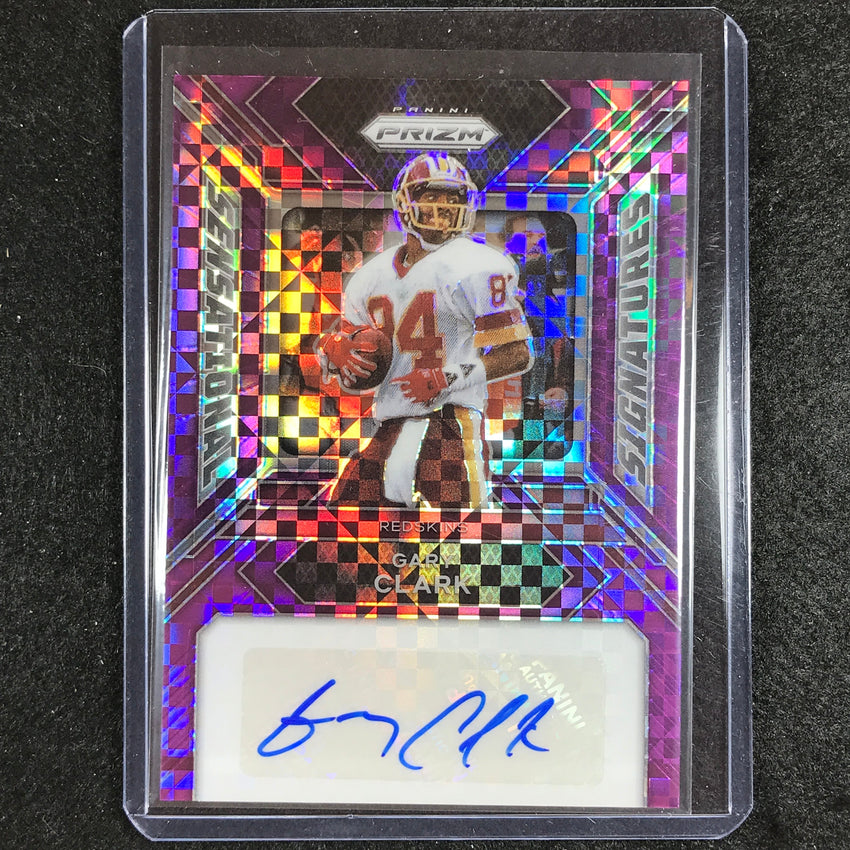 2023 Prizm Football Gary Clark Sensational Signatures Auto Purple Power 25/49