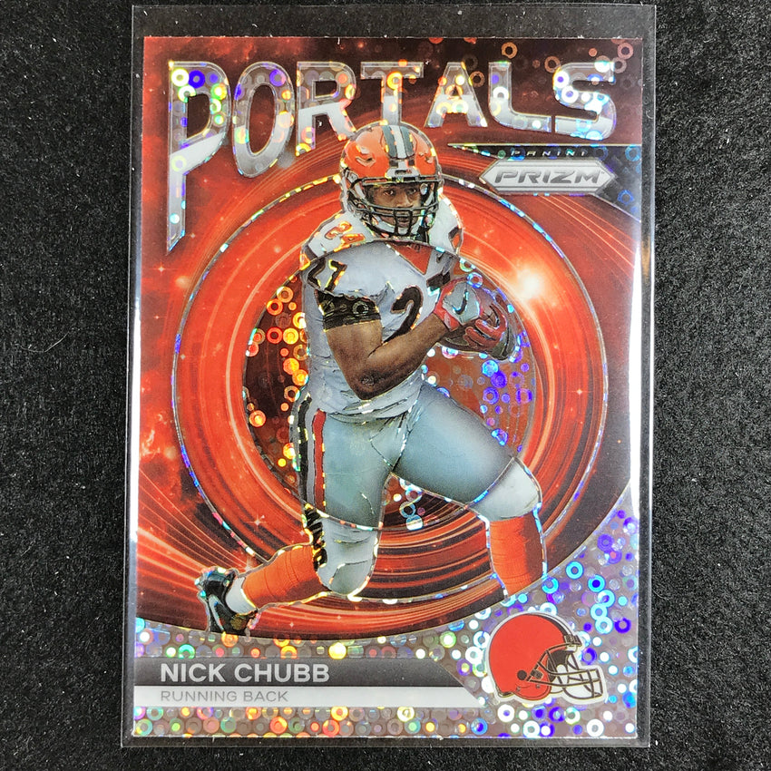 2023 Prizm Football NICK CHUBB Portals No Huddle #9