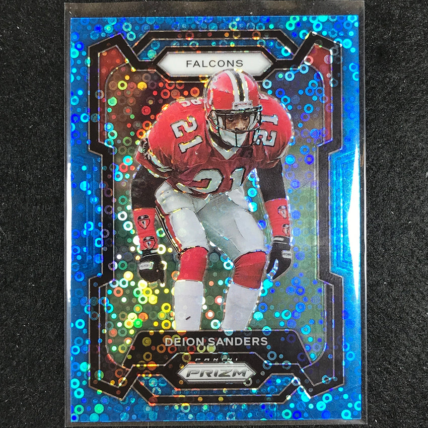 2023 Prizm Football Deion Sanders Base No Huddle Blue 1/95