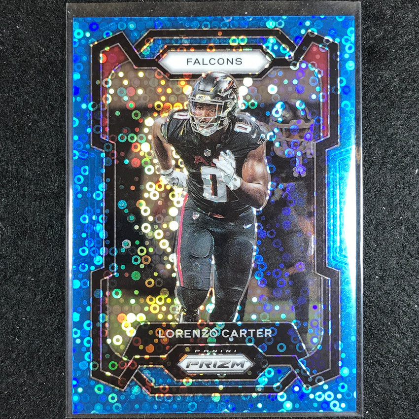 2023 Prizm Football Lorenzo Carter Base No Huddle Blue 2/95