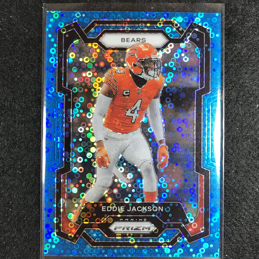 2023 Prizm Football Eddie Jackson Base No Huddle Blue 72/95