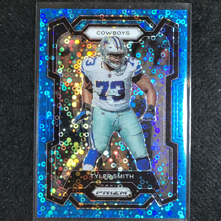 2023 Prizm Football Tyler Smith Base No Huddle Blue 26/95