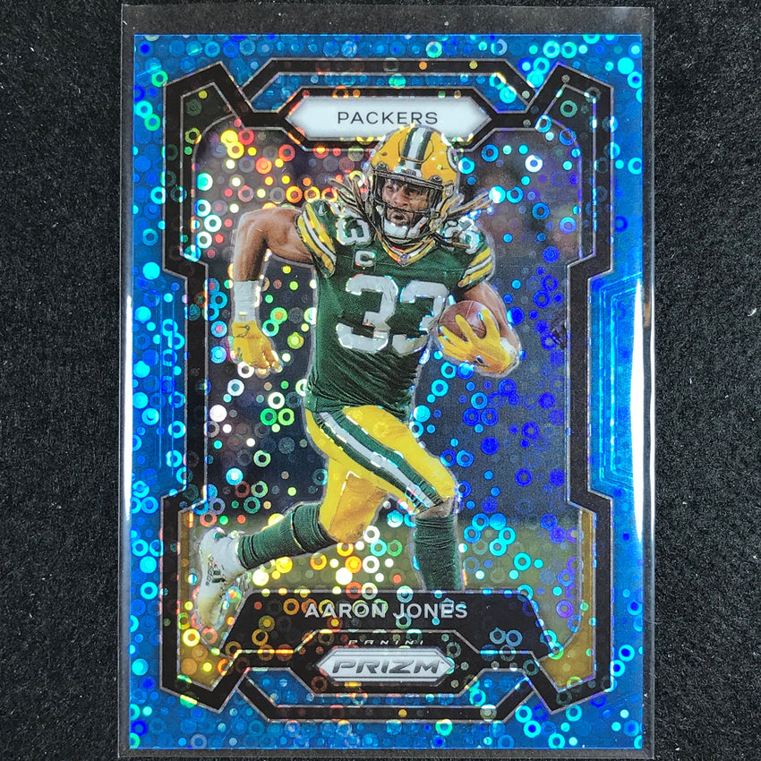 2023 Prizm Football Aaron Jones Base No Huddle Blue 39/95
