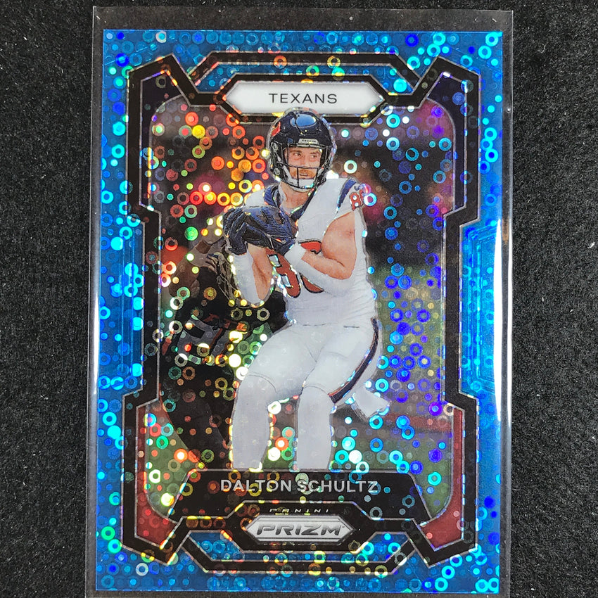 2023 Prizm Football Dalton Schultz Base No Huddle Blue 18/95