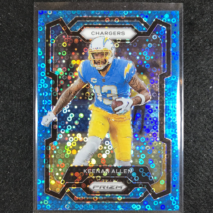 2023 Prizm Football Keenan Allen Base No Huddle Blue 39/95