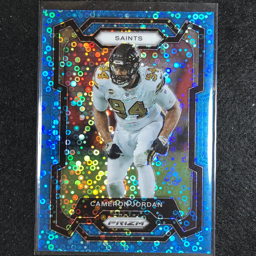 2023 Prizm Football Cameron Jordan Base No Huddle Blue 32/95