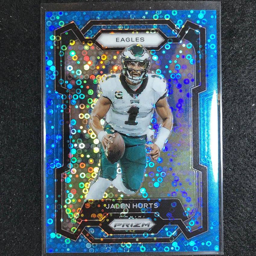 2023 Prizm Football Jalen Hurts Base No Huddle Blue 53/95