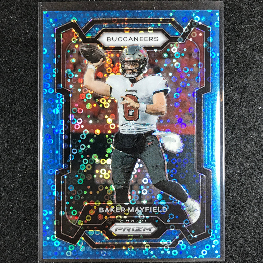 2023 Prizm Football Baker Mayfield Base No Huddle Blue 63/95