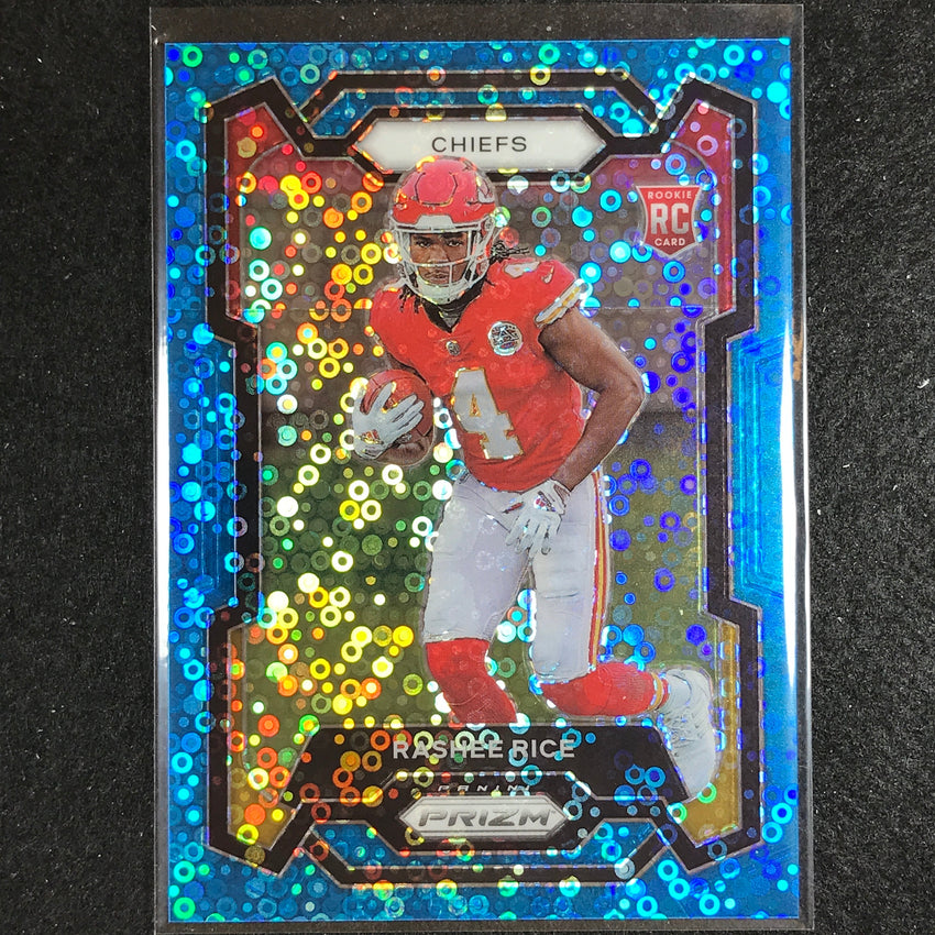 2023 Prizm Football Rashee Rice Rookie Base No Huddle Blue 43/95