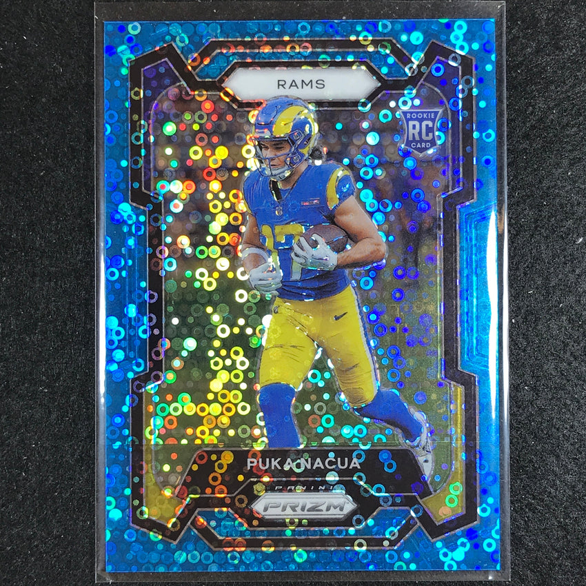 2023 Prizm Football Puka Nacua Rookie Base No Huddle Blue 92/95