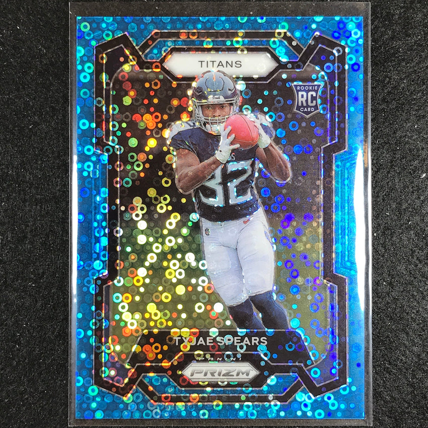 2023 Prizm Football Tyjae Spears Rookie Base No Huddle Blue 67/95