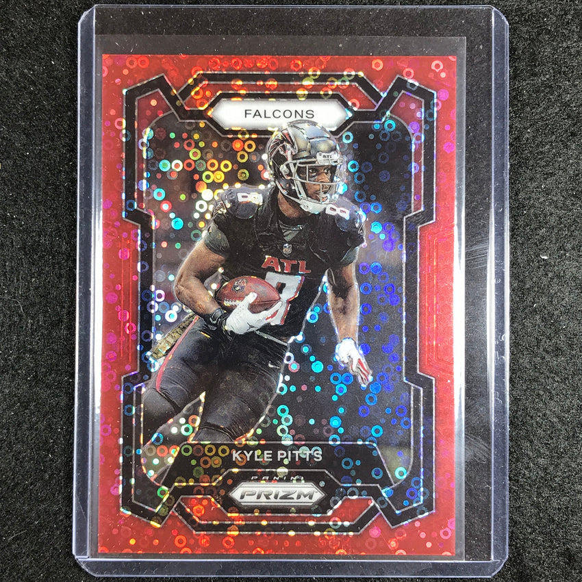 2023 Prizm Football Kyle Pitts Base No Huddle Red 2/70