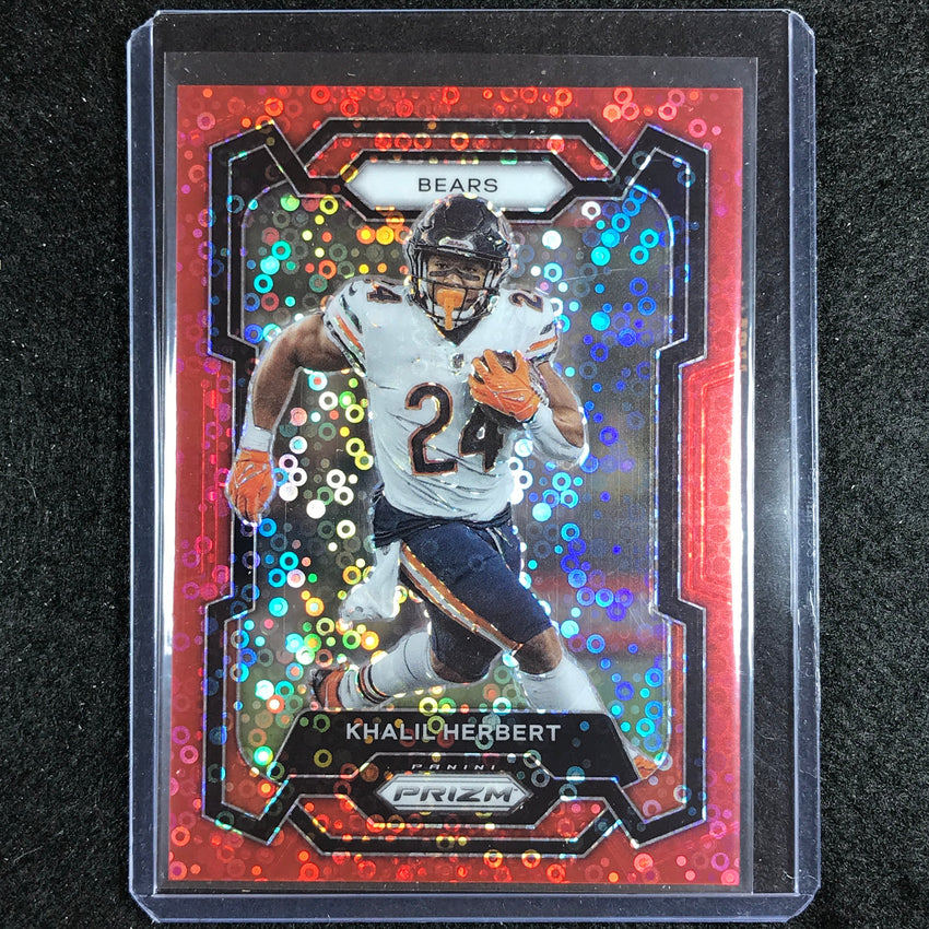 2023 Prizm Football Khalil Herbert Base No Huddle Red 62/70