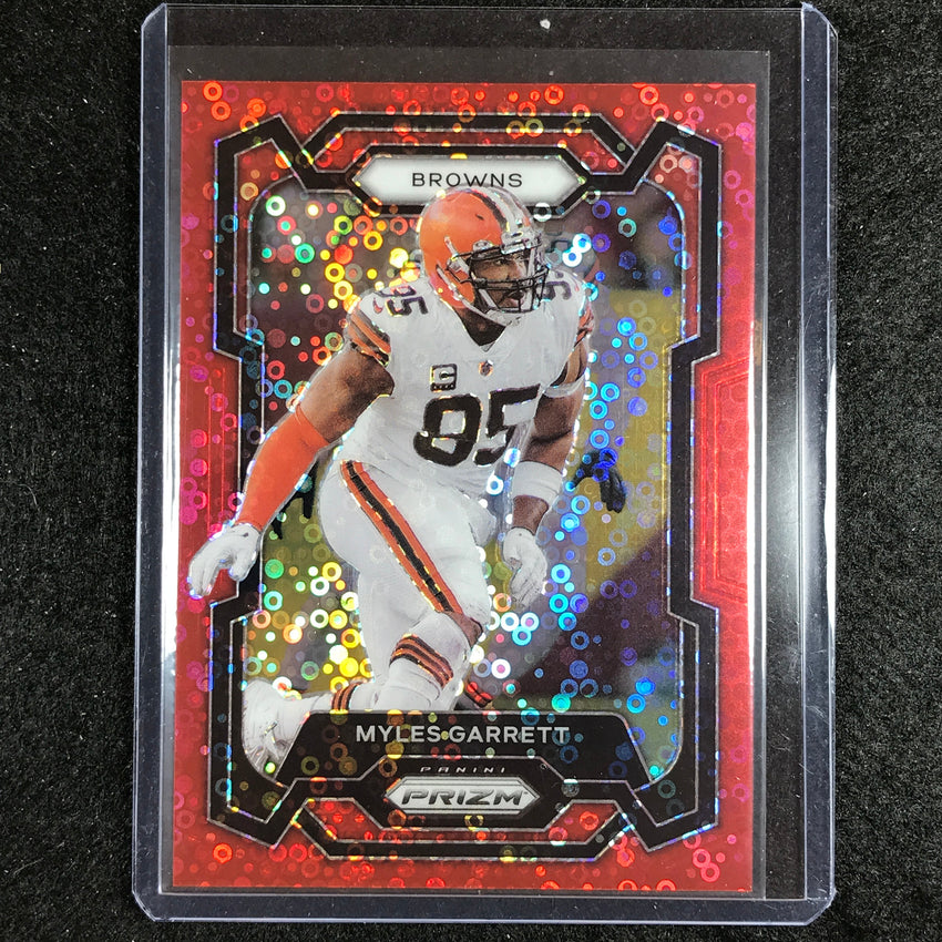 2023 Prizm Football Myles Garrett Base No Huddle Red 58/70