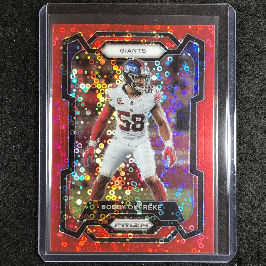 2023 Prizm Football Bobby Okereke Base No Huddle Red 22/70