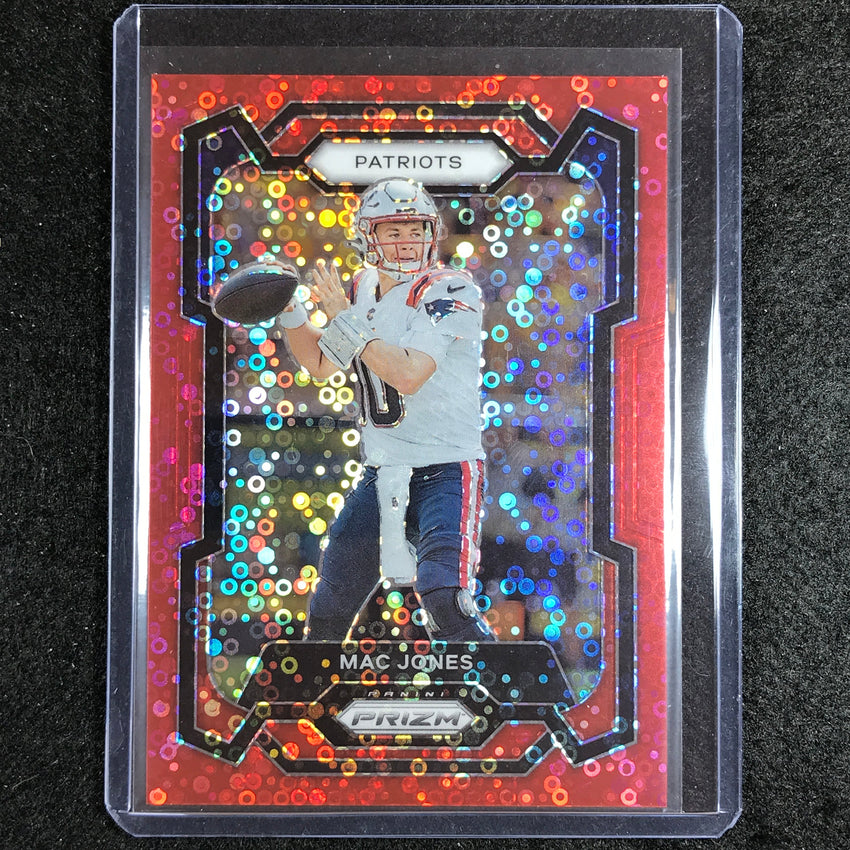 2023 Prizm Football Mac Jones Base No Huddle Red 16/70