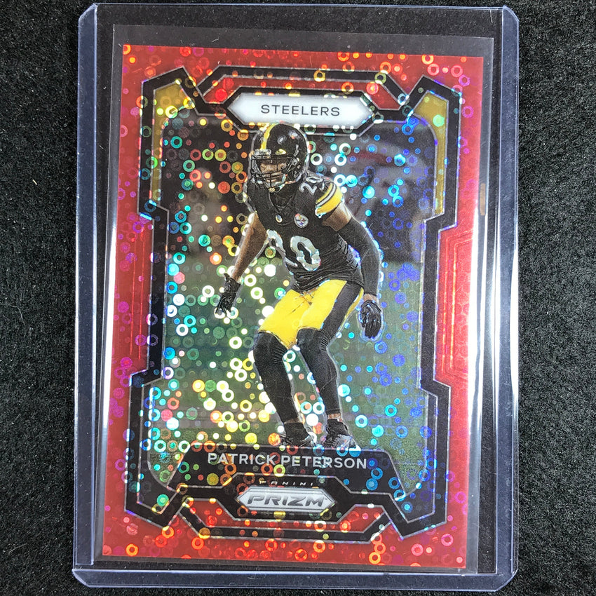 2023 Prizm Football Patrick Peterson Base No Huddle Red 38/70