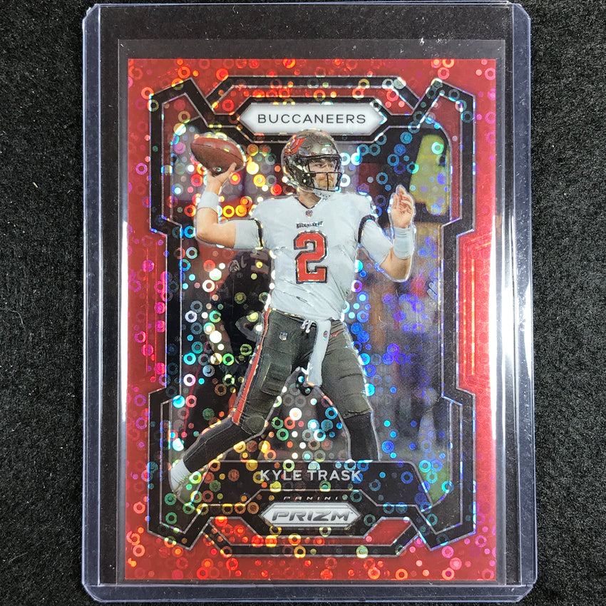 2023 Prizm Football Kyle Trask Base No Huddle Red 34/70
