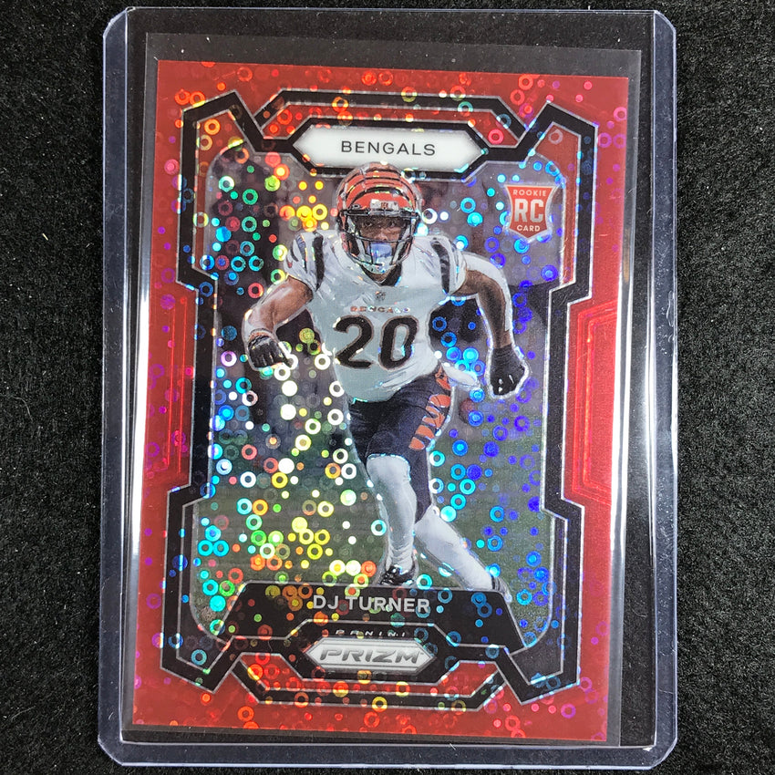 2023 Prizm Football Dj Turner Rookie Base No Huddle Red 57/70