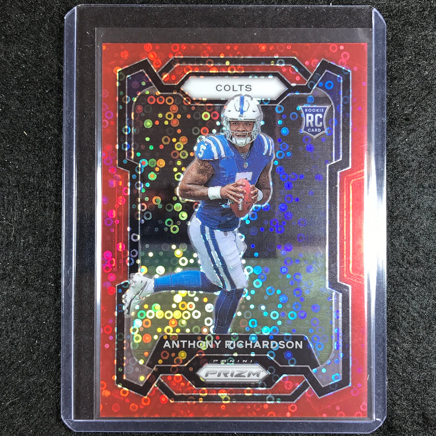 2023 Prizm Football Anthony Richardson Rookie Base No Huddle Red 66/70
