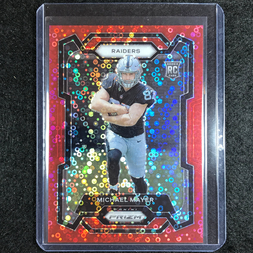 2023 Prizm Football Michael Mayer Rookie Base No Huddle Red 50/70