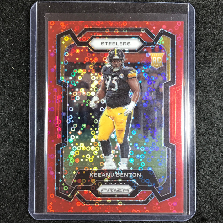 2023 Prizm Football Keeanu Benton Rookie Base No Huddle Red 11/70