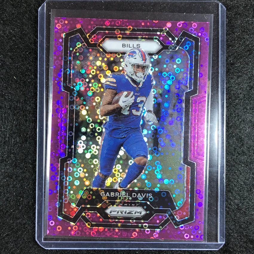 2023 Prizm Football Gabriel Davis Base No Huddle Purple 23/35