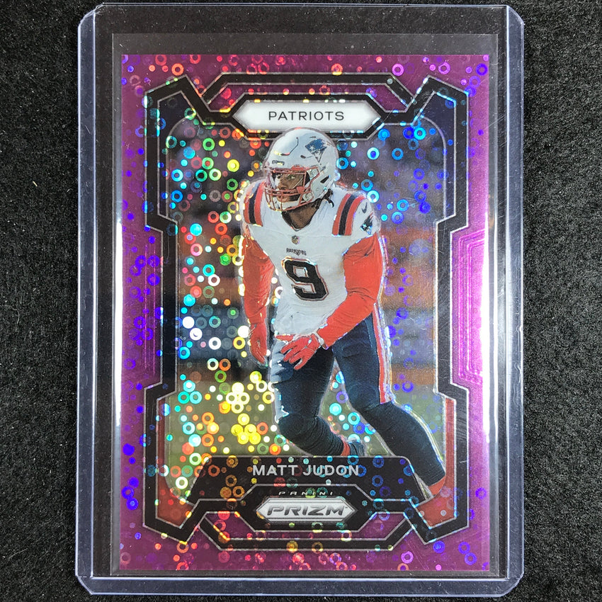 2023 Prizm Football Matt Judon Base No Huddle Purple 23/35