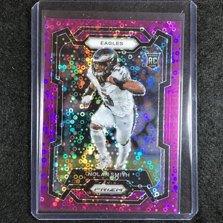 2023 Prizm Football Nolan Smith Rookie Base No Nuddle Purple 15/35