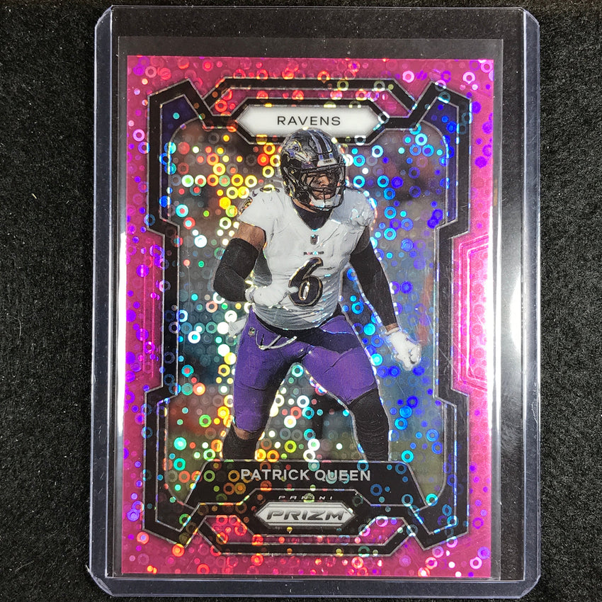2023 Prizm Football Patrick Queen Base No Huddle Pink 4/15