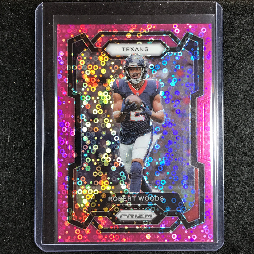 2023 Prizm Football Robert Woods Base No Huddle Pink 9/15