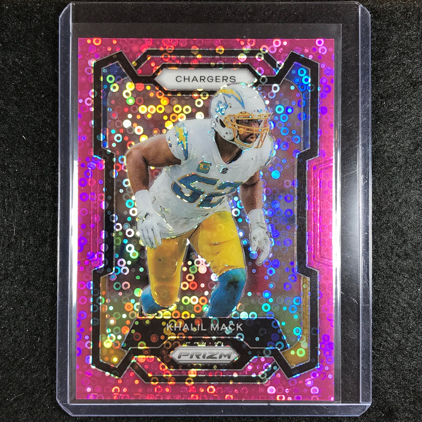 2023 Prizm Football Khalil Mack Base No Huddle Pink 9/15