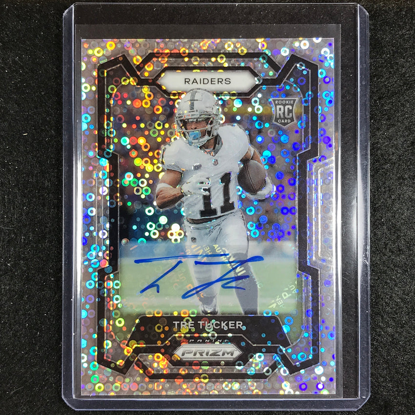 2023 Prizm Football Tre Tucker Base Rookie Auto No Huddle No 362