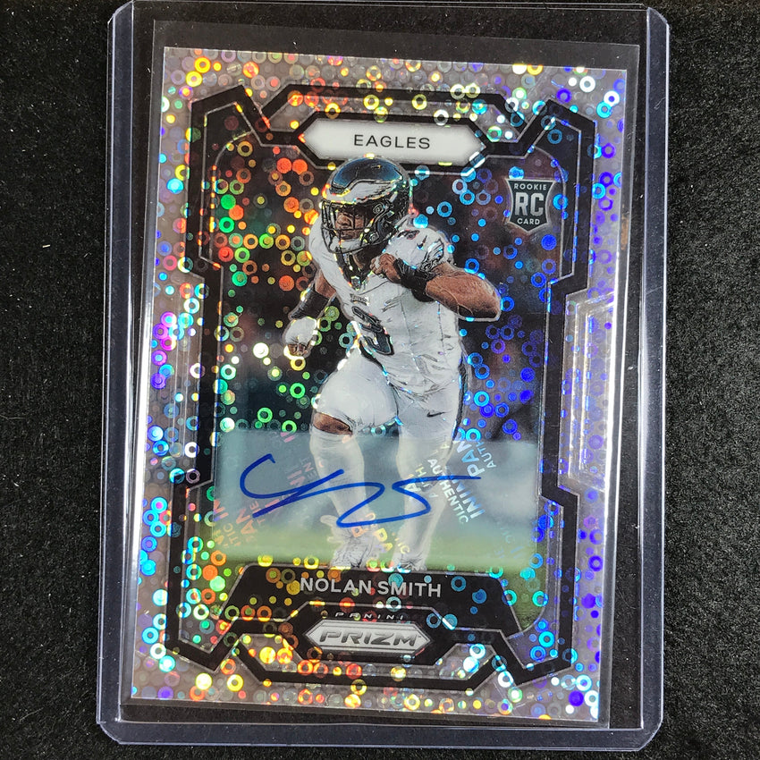 2023 Prizm Football Nolan Smith Base Rookie Auto No Huddle No 382