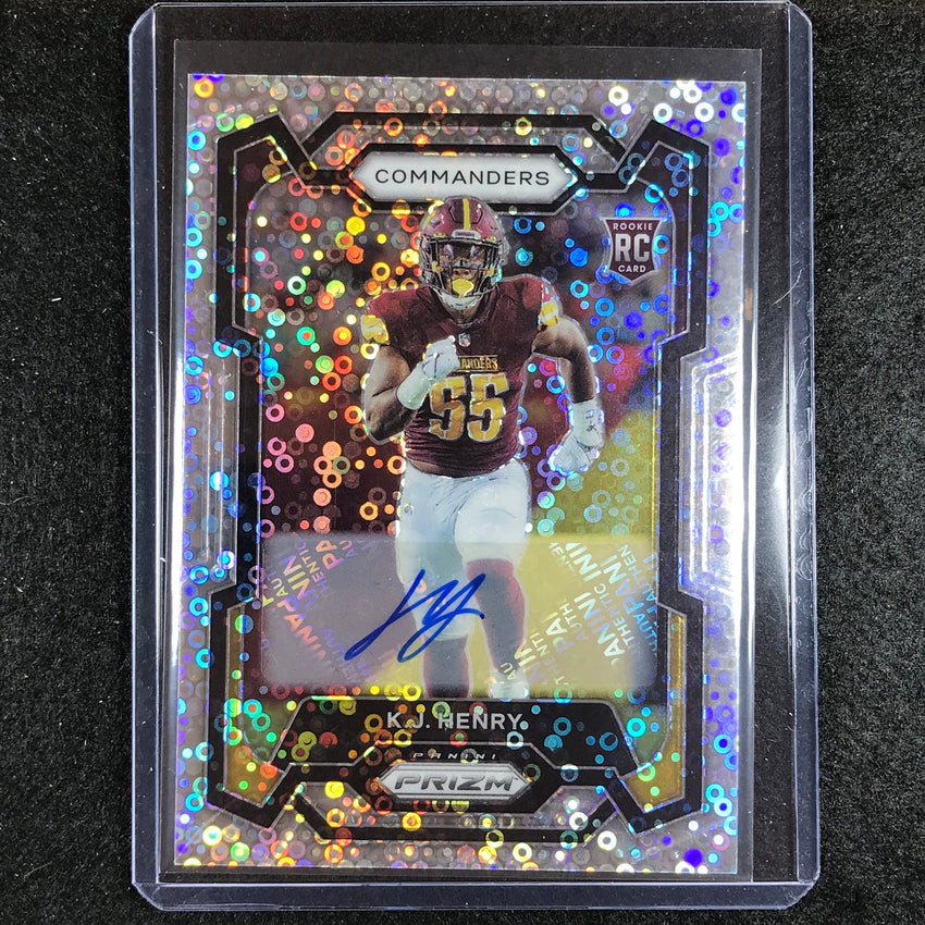 2023 Prizm Football K.J. HENRY Base Rookie Auto No Huddle #400